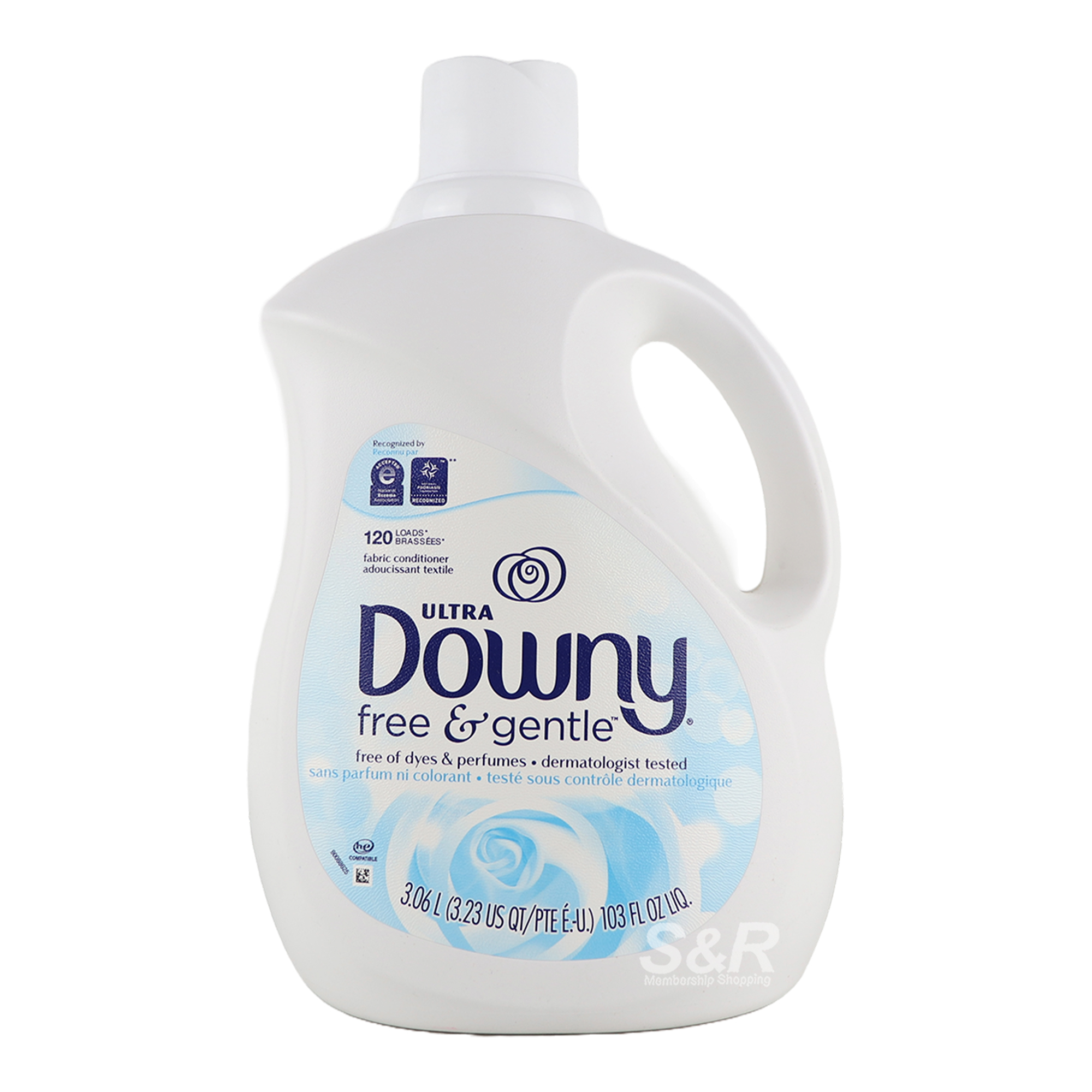 Downy Ultra Free and Gentle Liquid Fabric Conditioner 3.06L